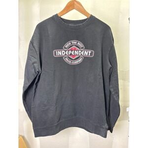 Independent Truck Company Mens Crewneck Sweatshirt Black L